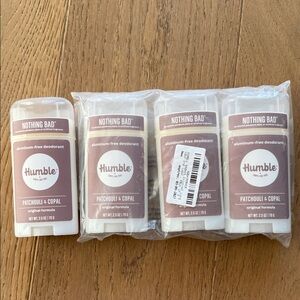 Patchouli & Copal aluminum-free clean ingredient Deodorant 4-pack